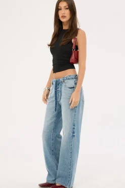 99 Baggy Belt Jean Liv Blue