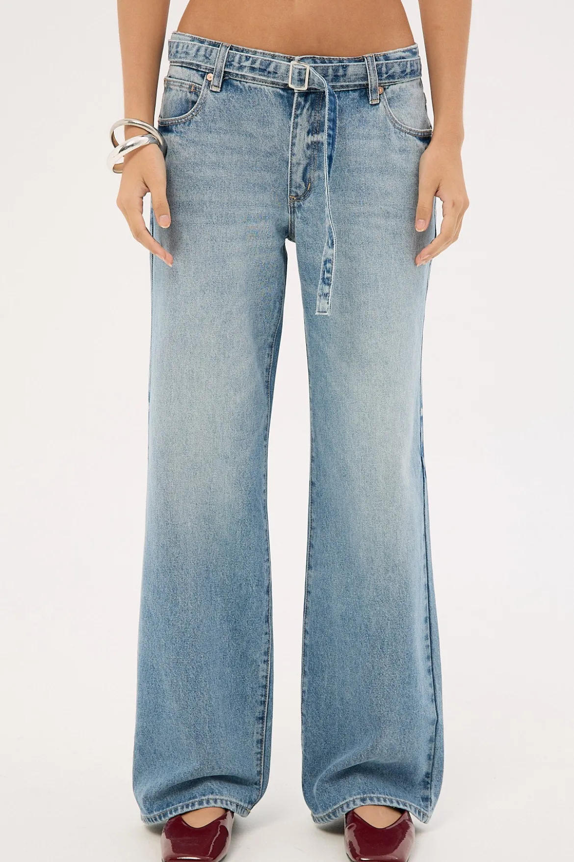 99 Baggy Belt Jean Liv Blue