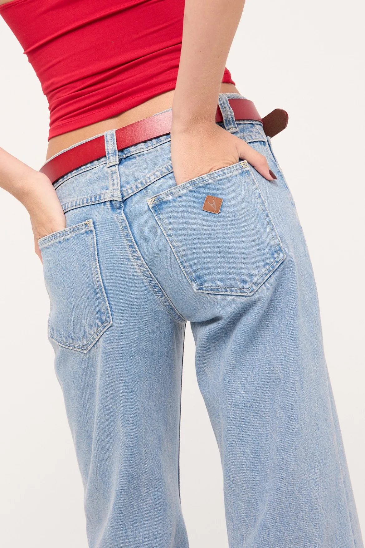 99 Baggy Jean Flare Paris Blue
