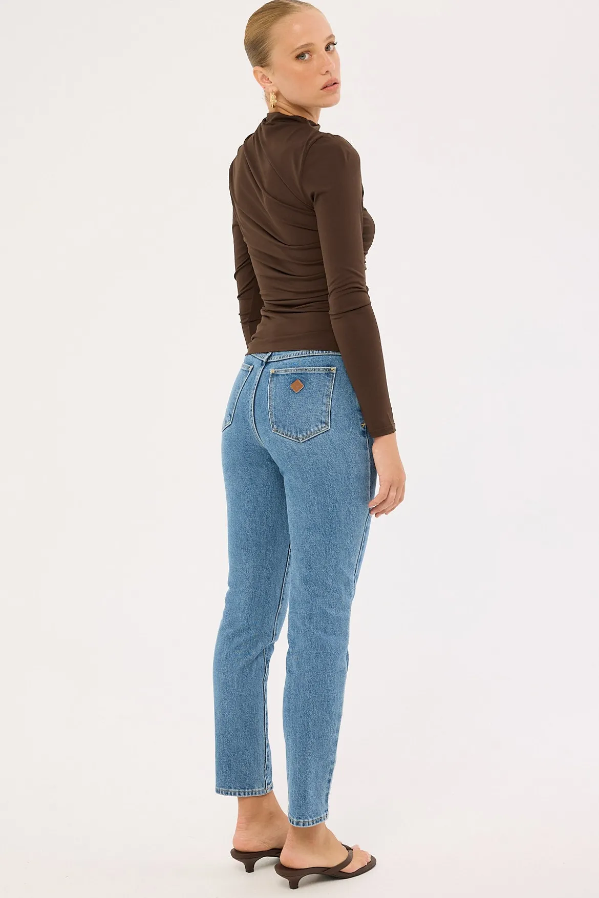 94 High Slim Jean Eva Organic Blue