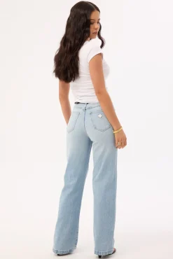 94 High Waisted Wide Jean Light Vintage Indigo