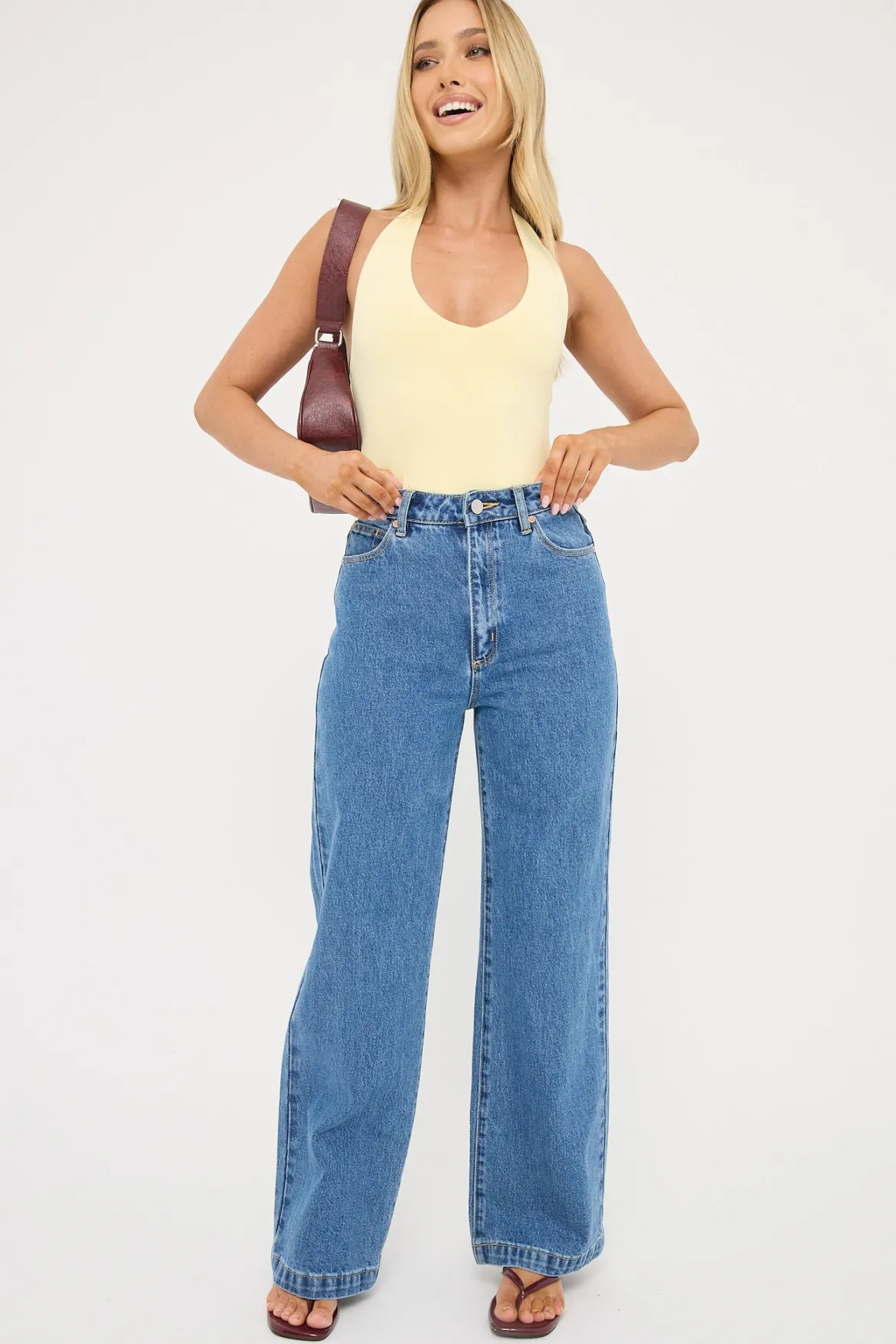 94 High Wide Petite Eva Blue Organic