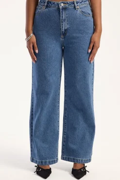 94 High Wide Petite Eva Blue Organic