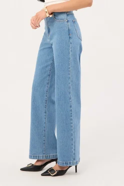 94 High Wide Petite Jean Debbie Blue