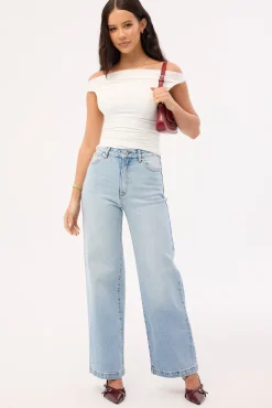 94 High Wide Petite Jean Jessie Blue