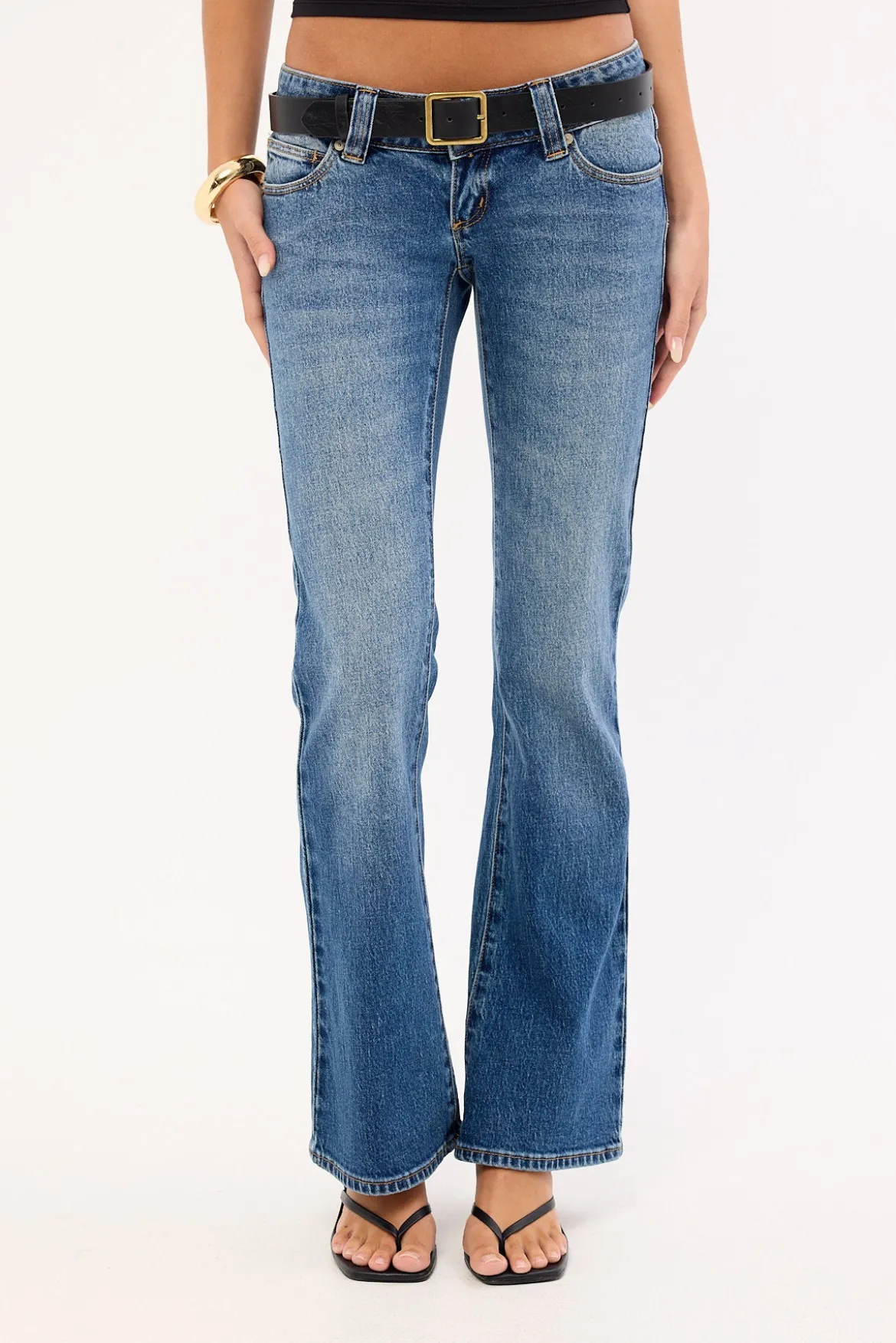 00 Kick Low Skinny Jean Bella Fade Blue