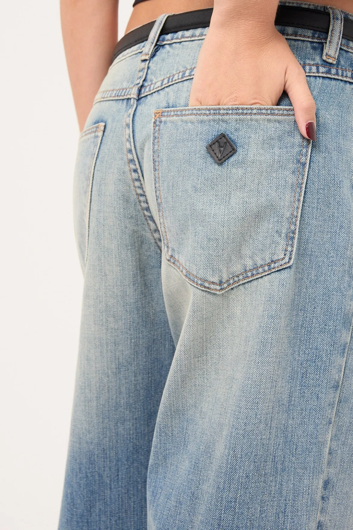 99 Low Baggy Jean Giselle Blue
