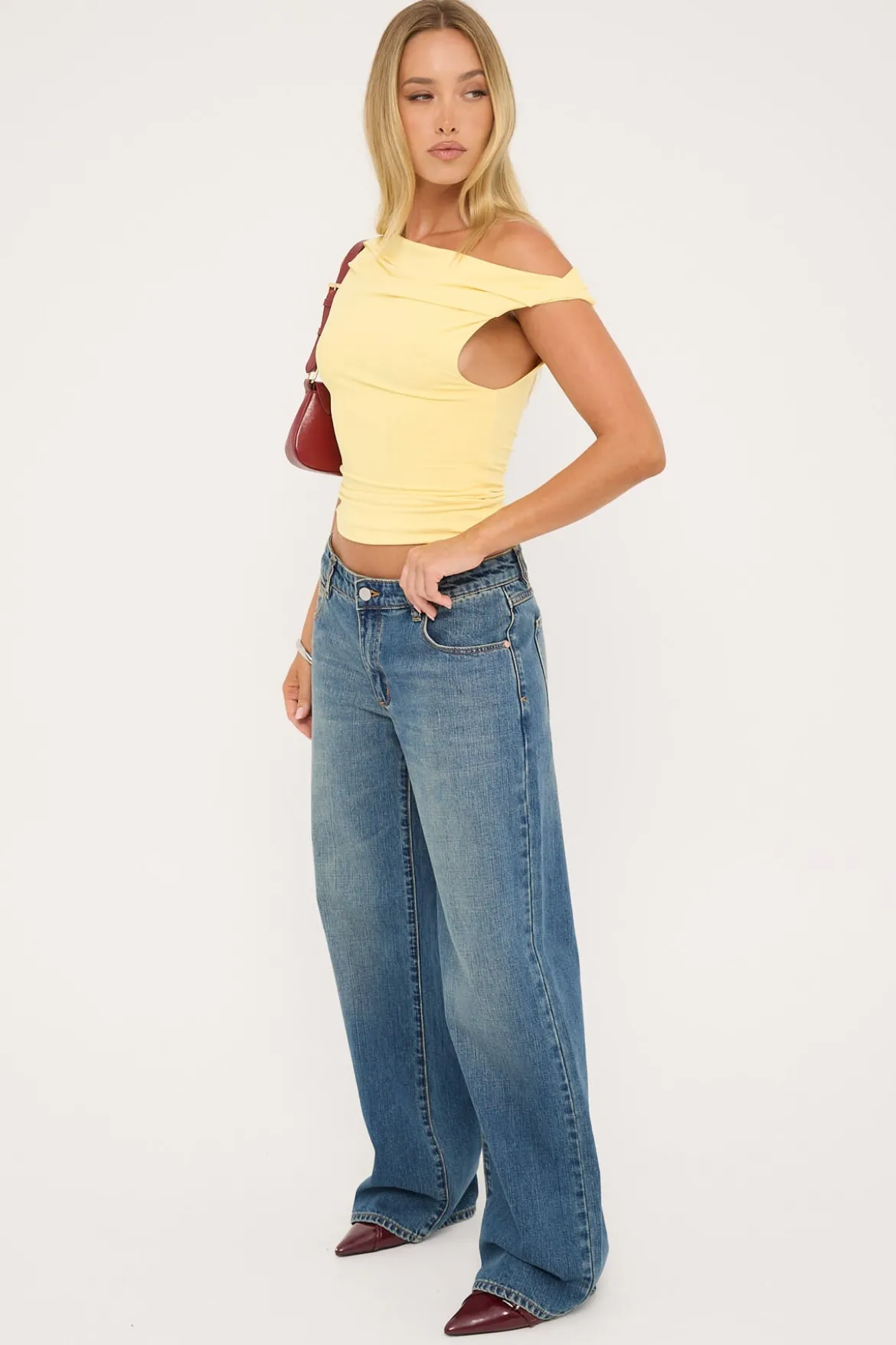 99 Low Baggy Jean Petra Mid Blue