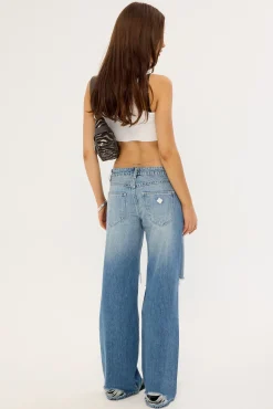 99 Low Baggy Jean Rip Dani Blue