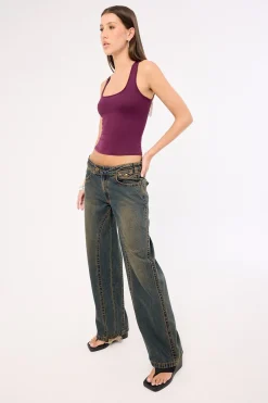 99 Low Baggy Utility Jean Hillary Green/Blue