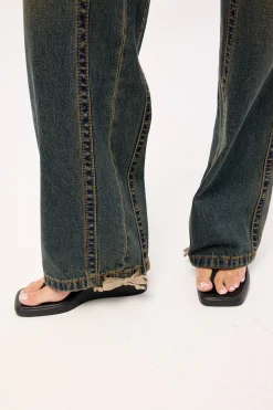 99 Low Baggy Utility Jean Hillary Green/Blue