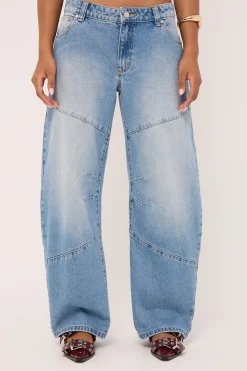 99 Low Barrel Jean Gigi Worn Blue