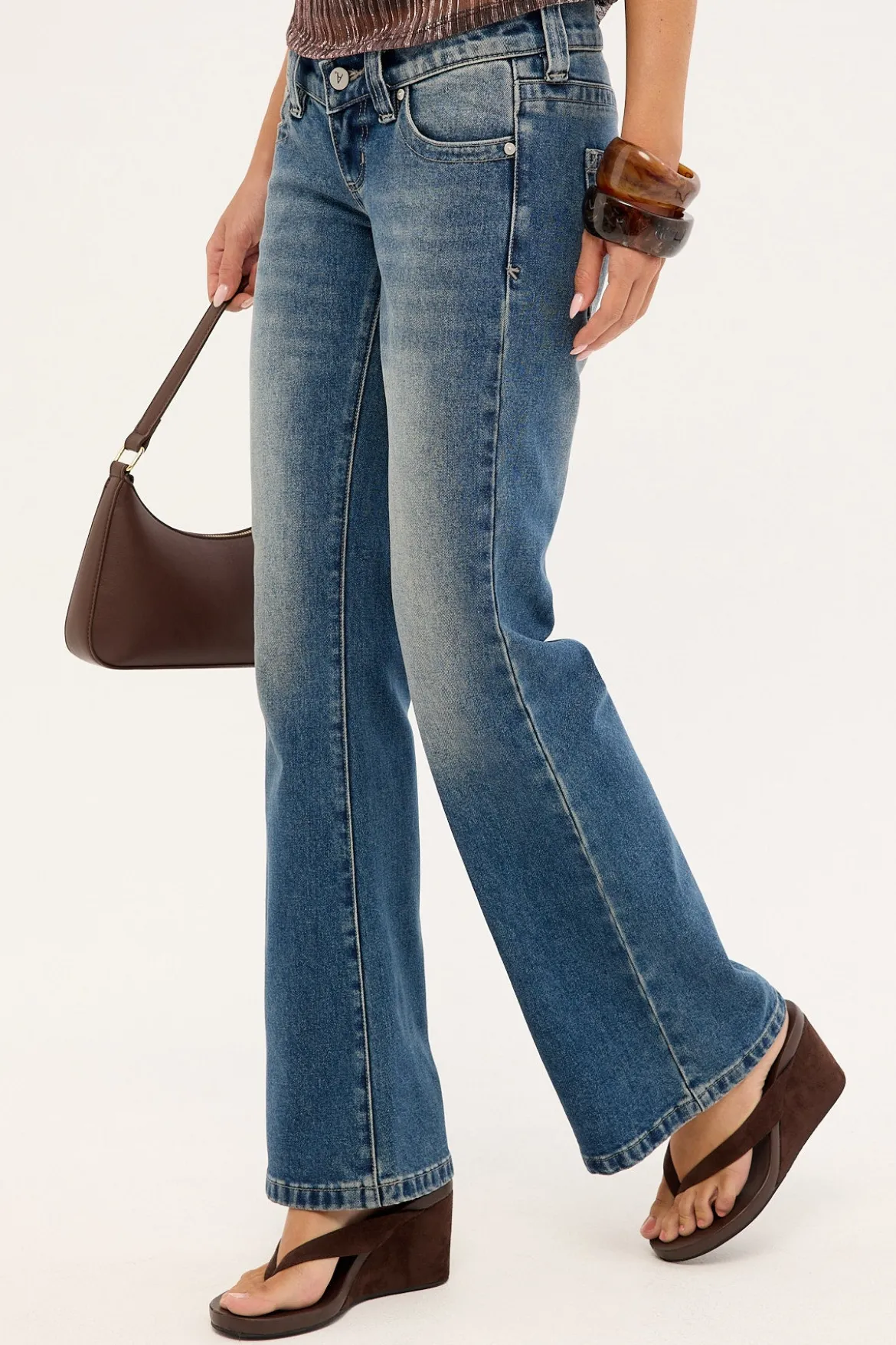 00 Low Flare Jean Mason Blue Fade