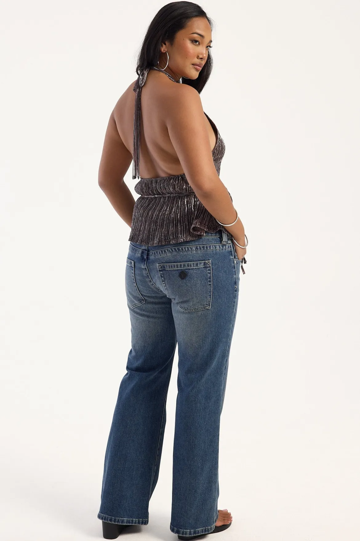 00 Low Flare Jean Mason Blue Fade