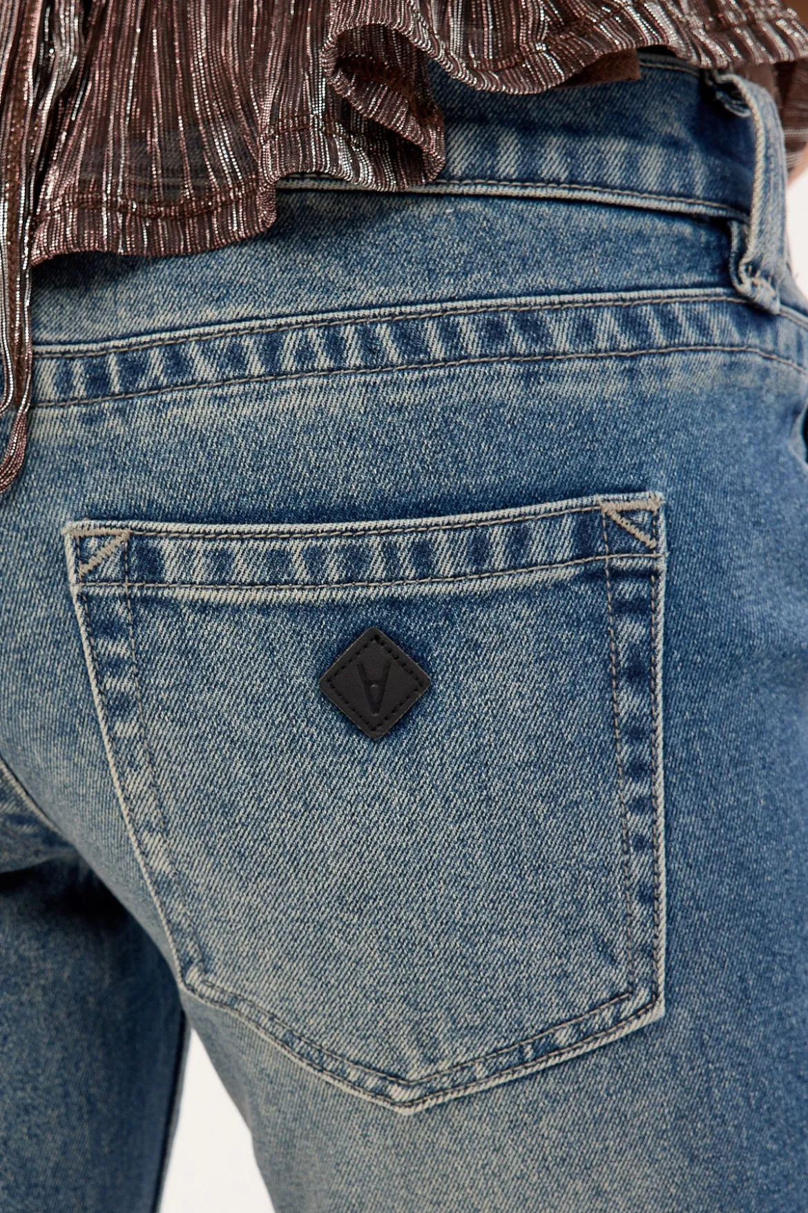 00 Low Flare Jean Mason Blue Fade