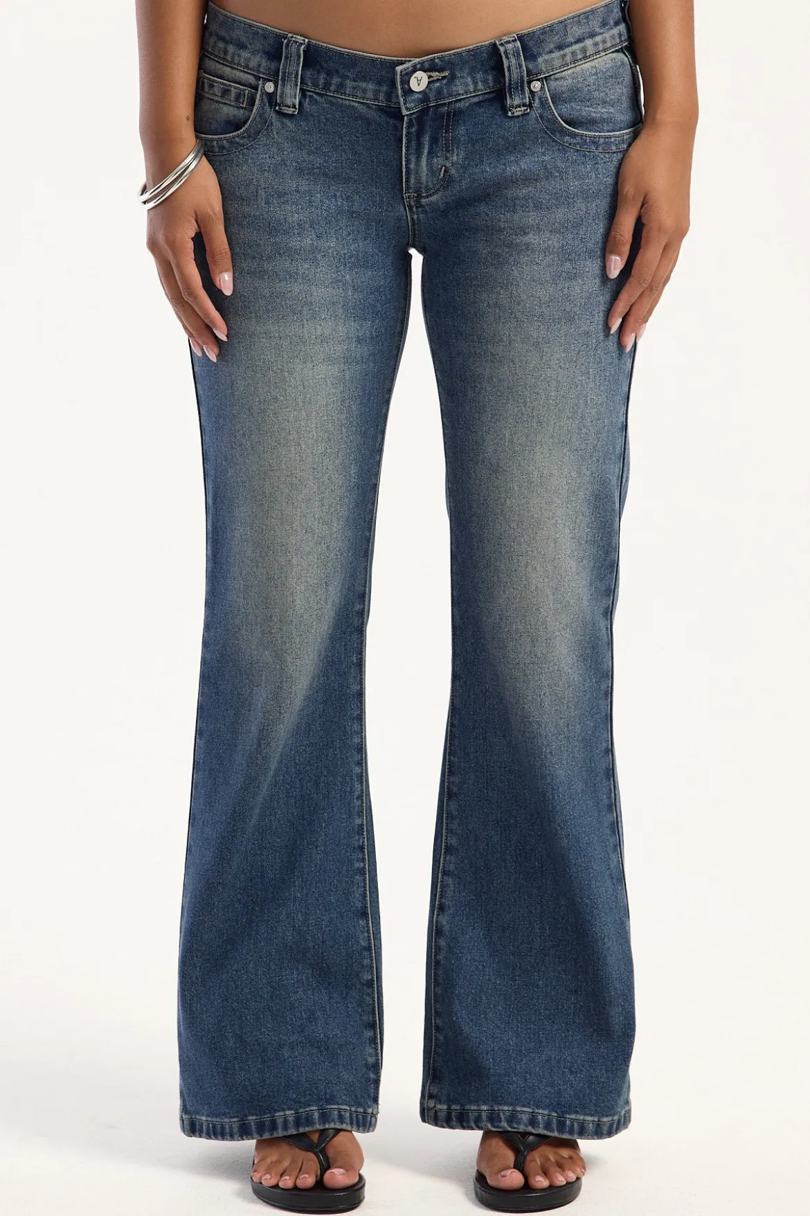 00 Low Flare Jean Mason Blue Fade