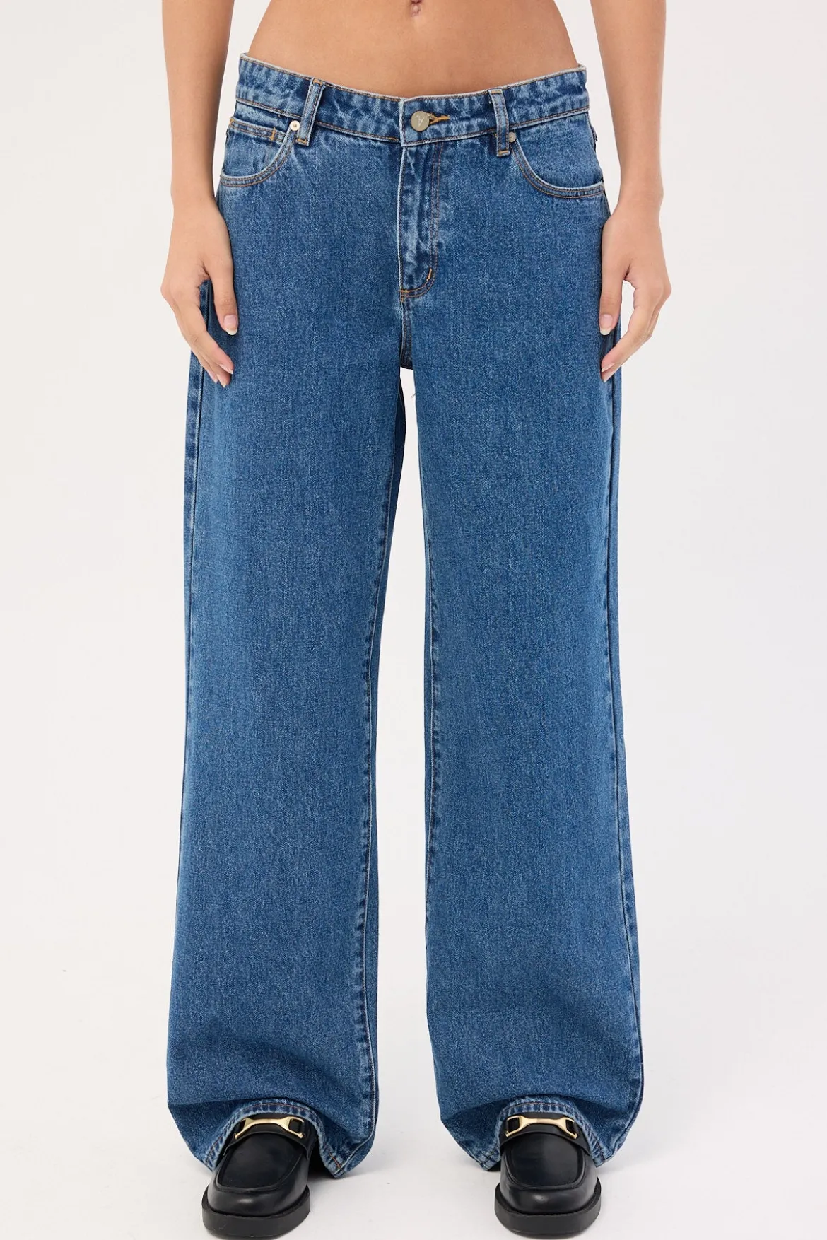 99 Low Rise Baggy Jean Bella Mid Blue