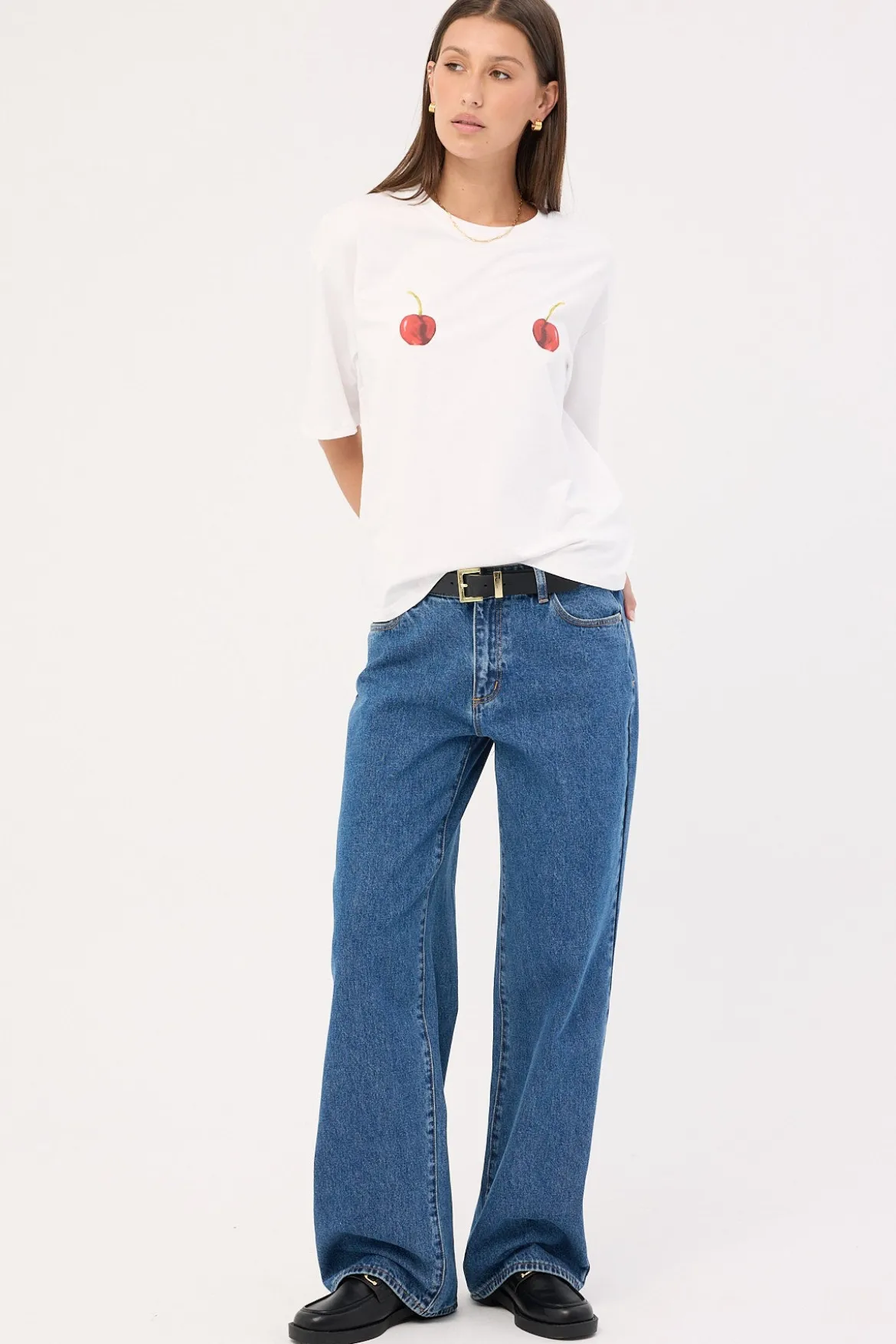 99 Low Rise Baggy Jean Bella Mid Blue