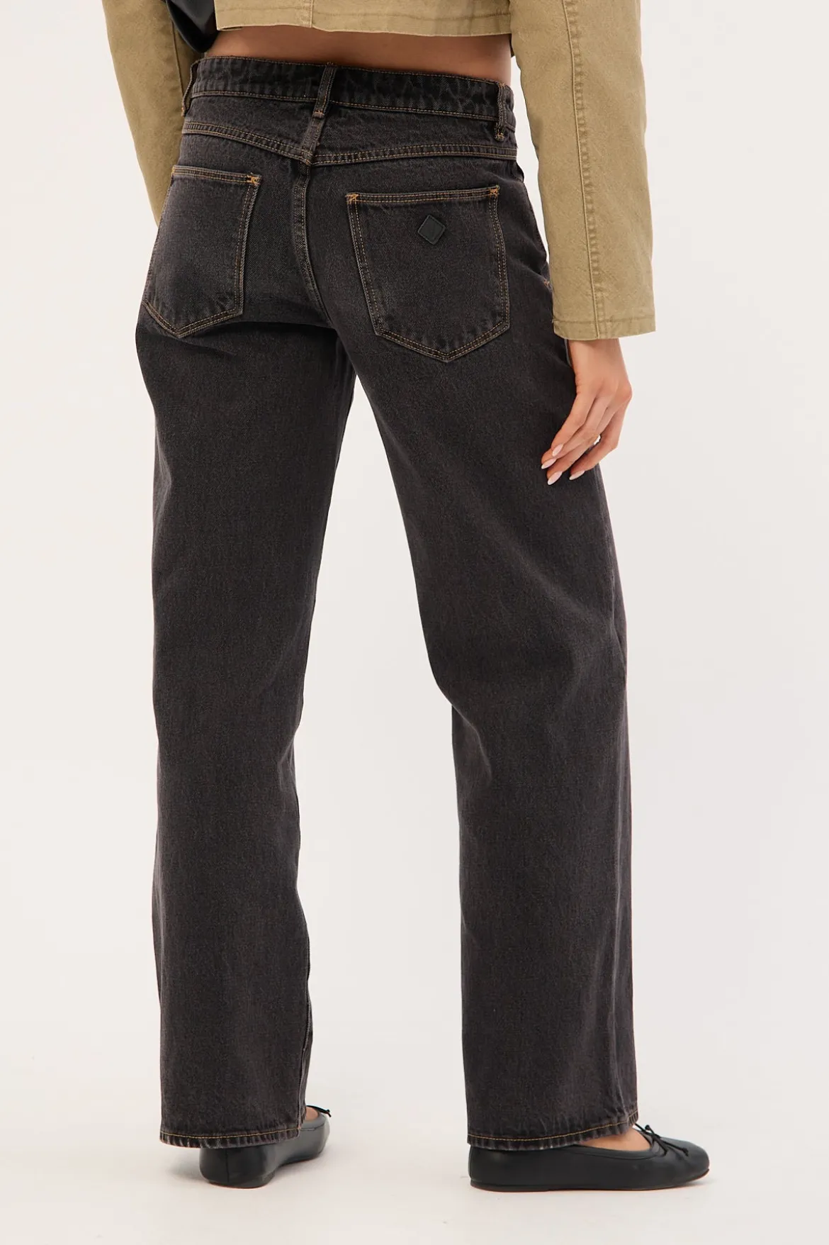 99 Low Rise Baggy Jean Cara Black Organic