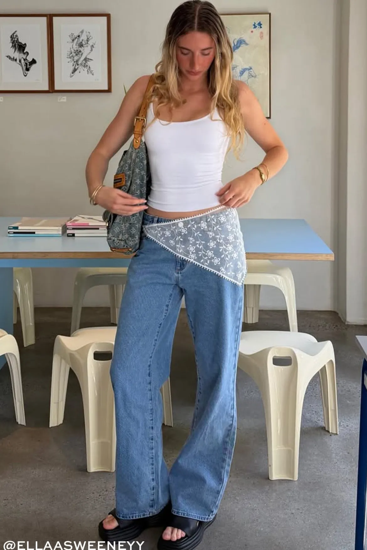 99 Low Rise Baggy Jean Gigi Blue