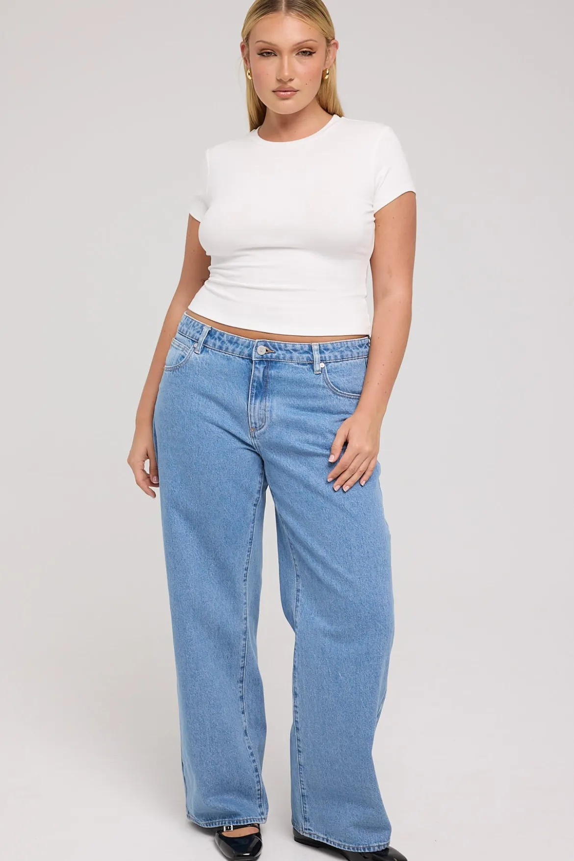 99 Low Rise Baggy Jean Gigi Blue