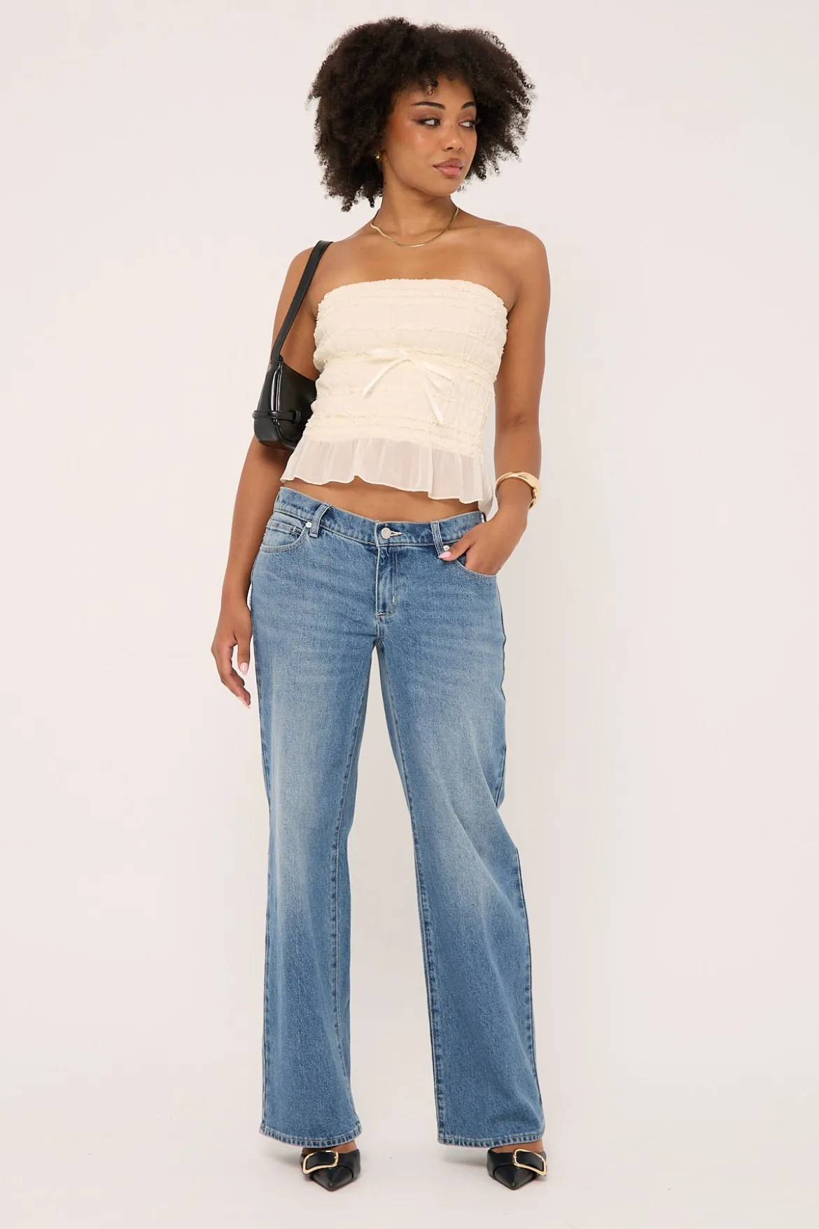 99 Low Rise Wide Jean Kim Blue