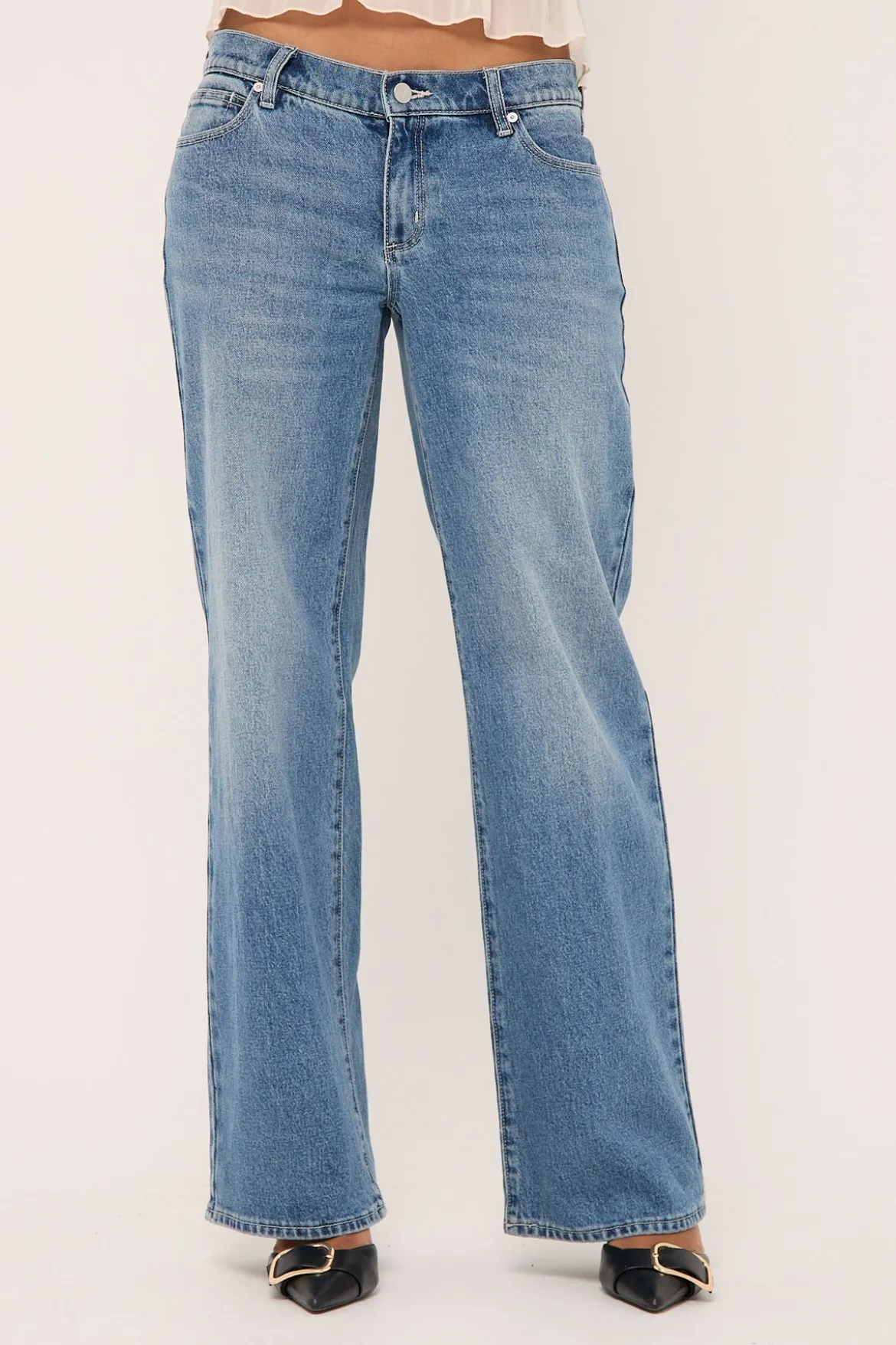 99 Low Rise Wide Jean Kim Blue