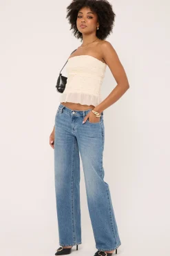 99 Low Rise Wide Jean Kim Blue