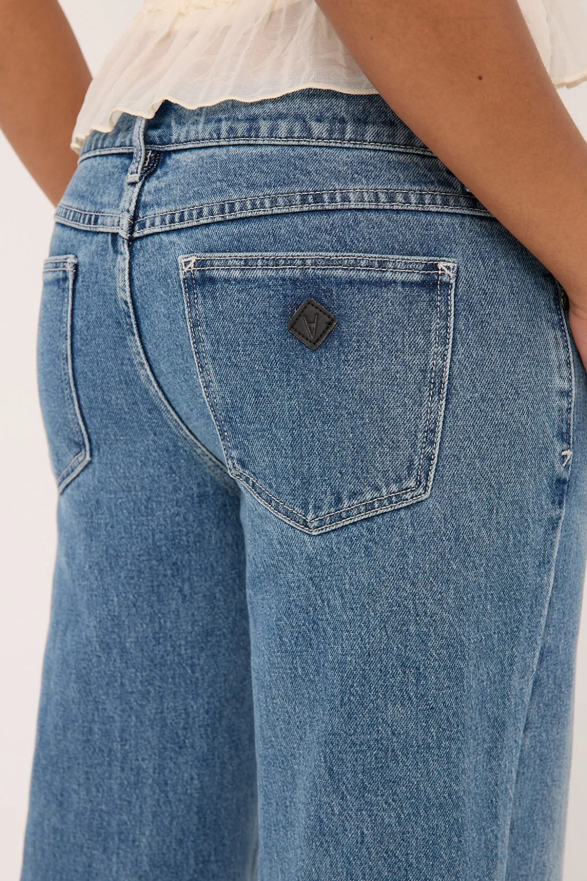 99 Low Rise Wide Jean Kim Blue