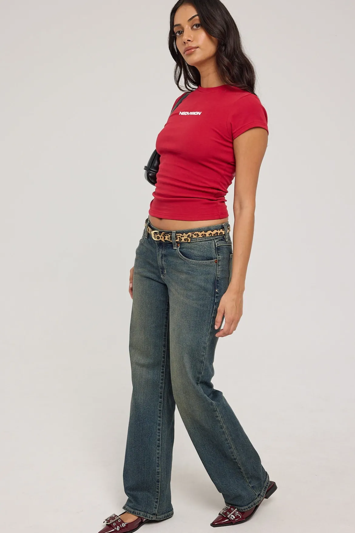 99 Low Wide Jean Frankie Green/Blue