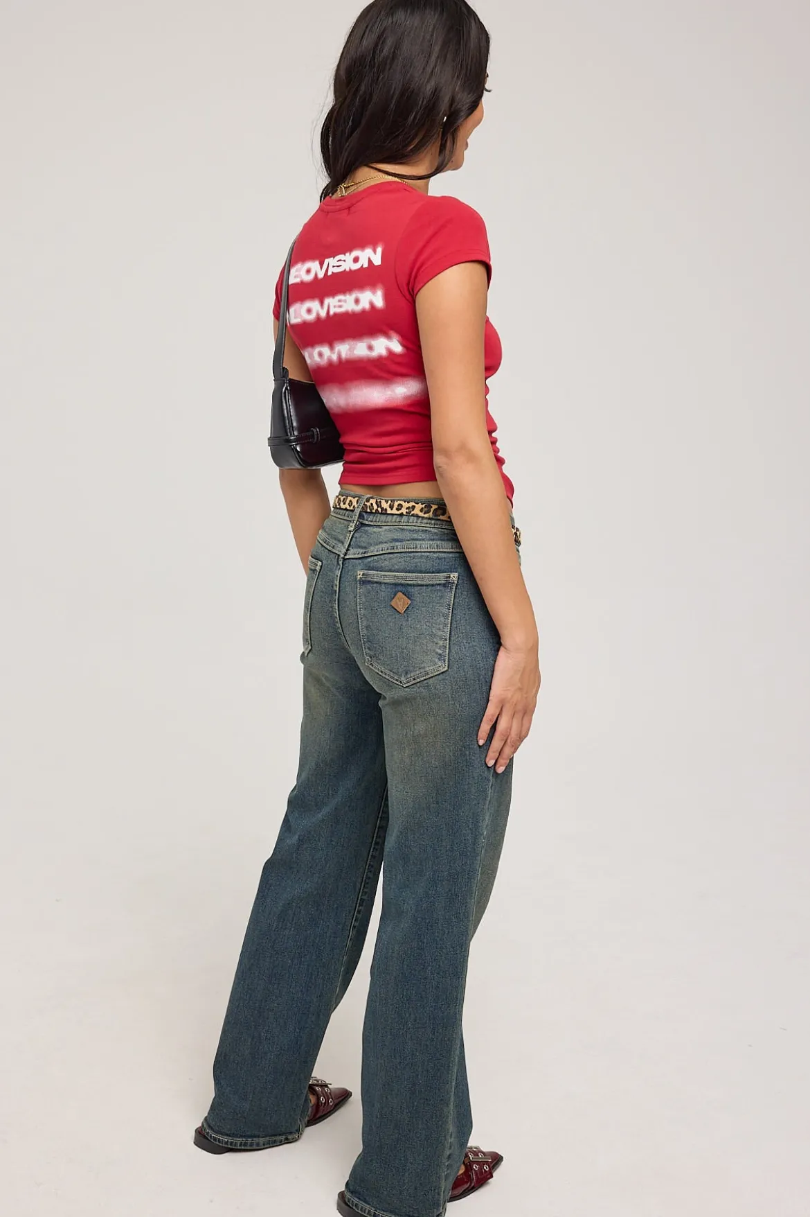 99 Low Wide Jean Frankie Green/Blue