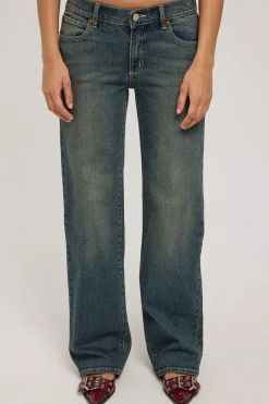 99 Low Wide Jean Frankie Green/Blue