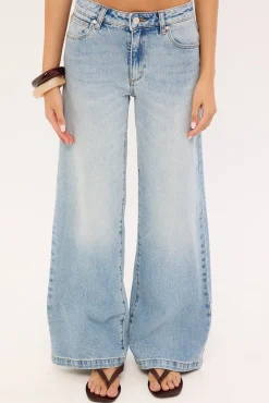 95 Low Wide Jean Stevie Washed Blue