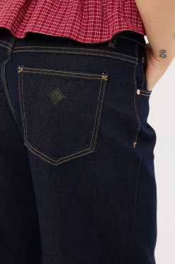 95 Mid Baggy Jean Richie Turn Up Dark Blue Denim
