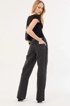 95 Mid Baggy Petite Jean Heidi Black
