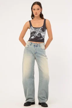 95 Mid Barrel Jean Alexis Bleach Blue