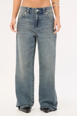 95 Mid Rise Baggy Jean Amber Washed Blue