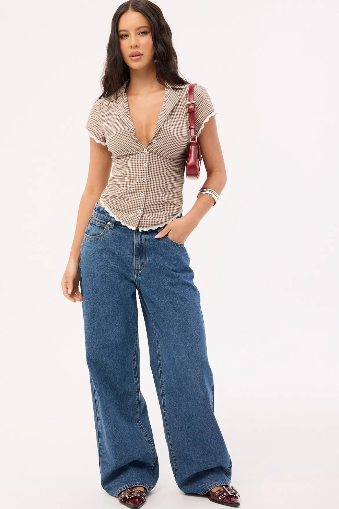 95 Mid Rise Baggy Jean Bella Mid Blue