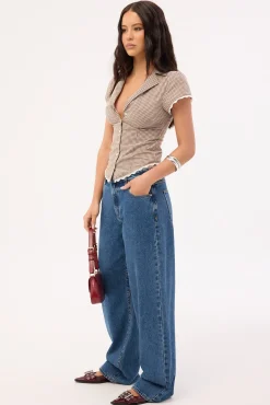 95 Mid Rise Baggy Jean Bella Mid Blue