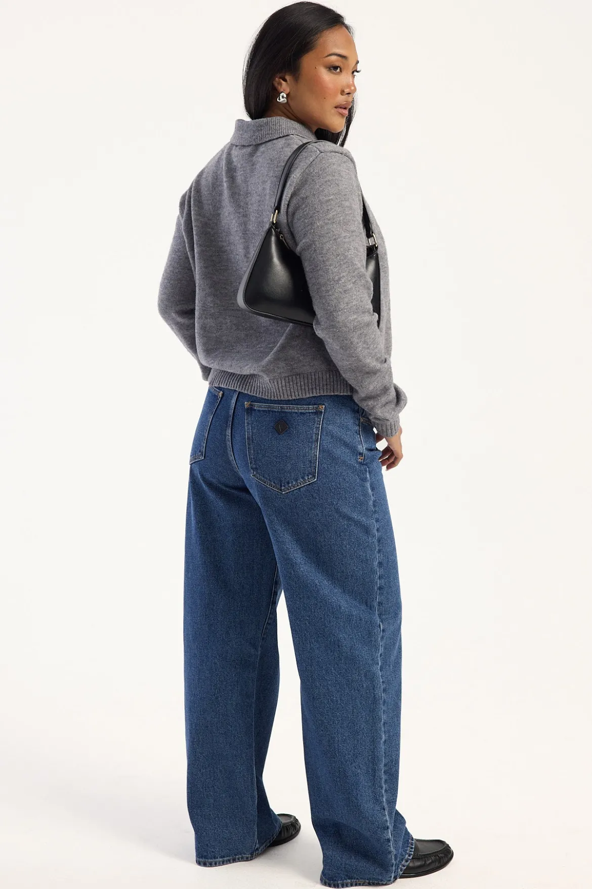 95 Mid Rise Baggy Jean Bella Mid Blue