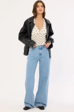 95 Mid Rise Baggy Jean Gigi Blue