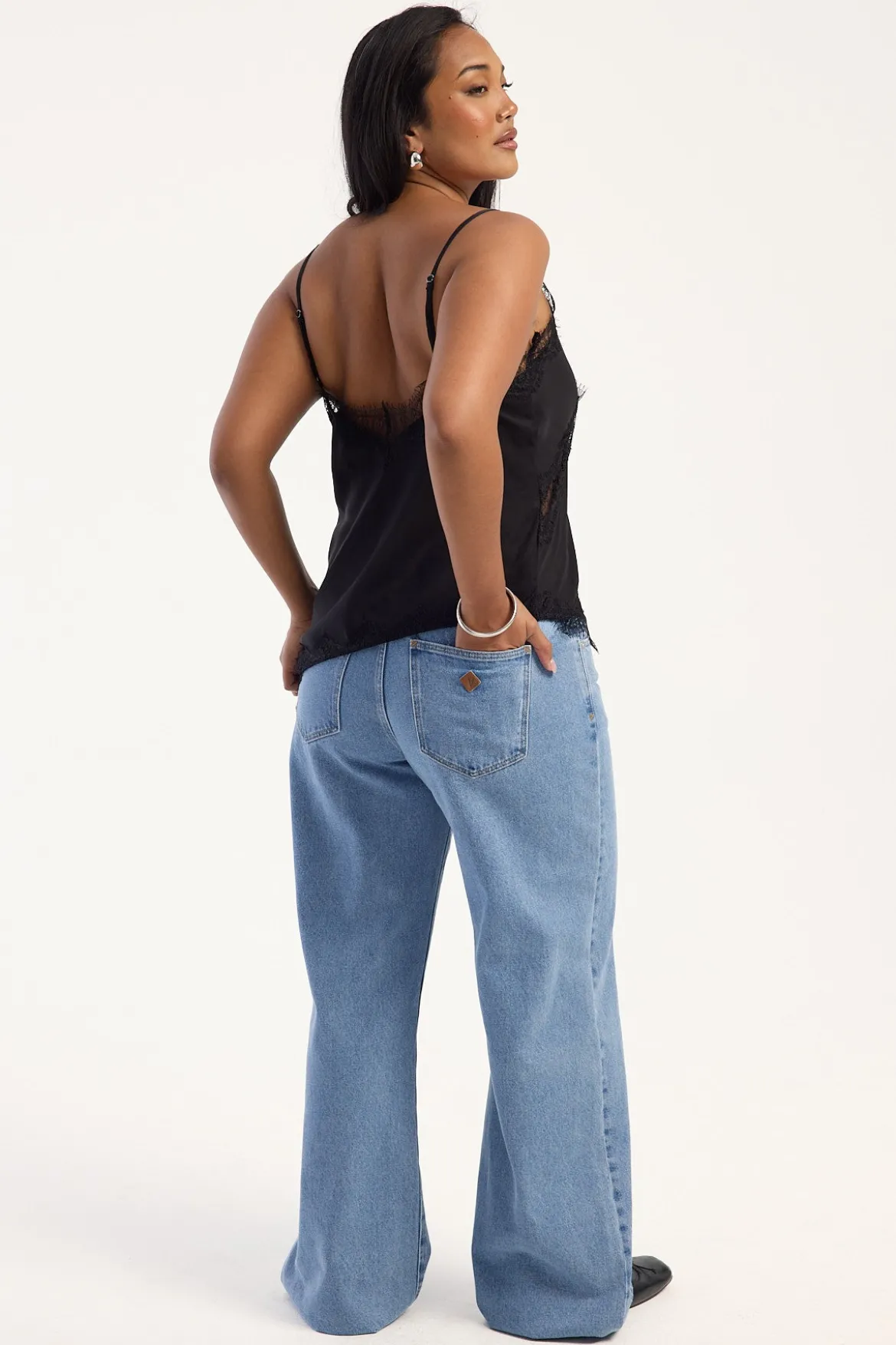 95 Mid Rise Baggy Jean Gigi Blue