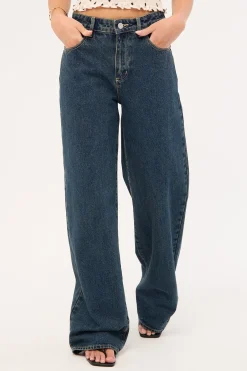 95 Mid Rise Baggy Jean Lola Deep Blue