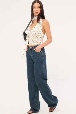 95 Mid Rise Baggy Jean Lola Deep Blue