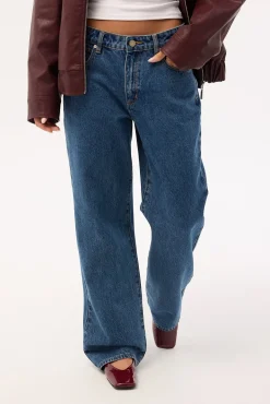 95 Mid Rise Baggy Petite Jean Bella Blue