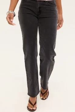 95 Mid Straight Jean Sophie Black