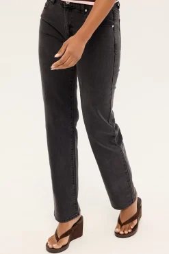 95 Mid Straight Jean Sophie Black