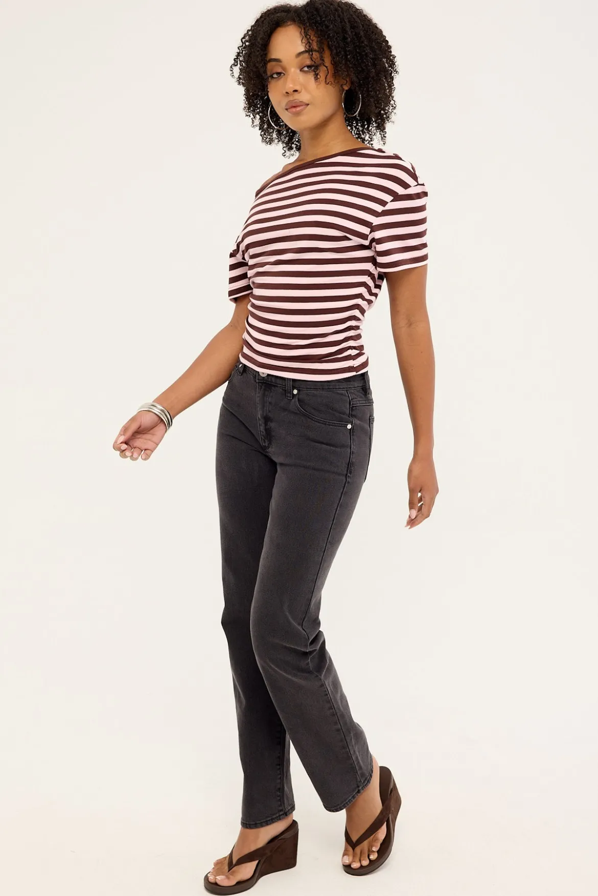 95 Mid Straight Jean Sophie Black