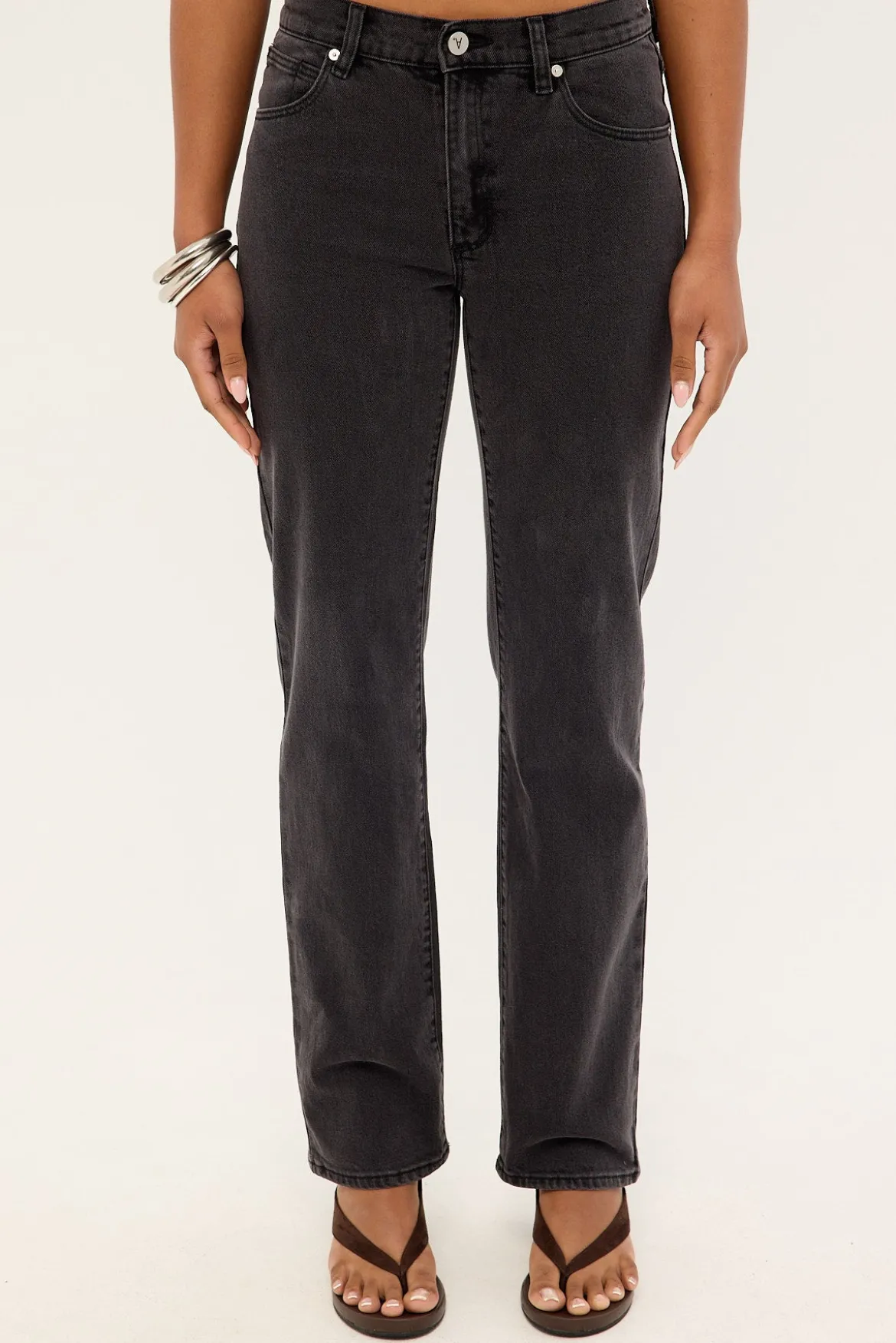 95 Mid Straight Jean Sophie Black