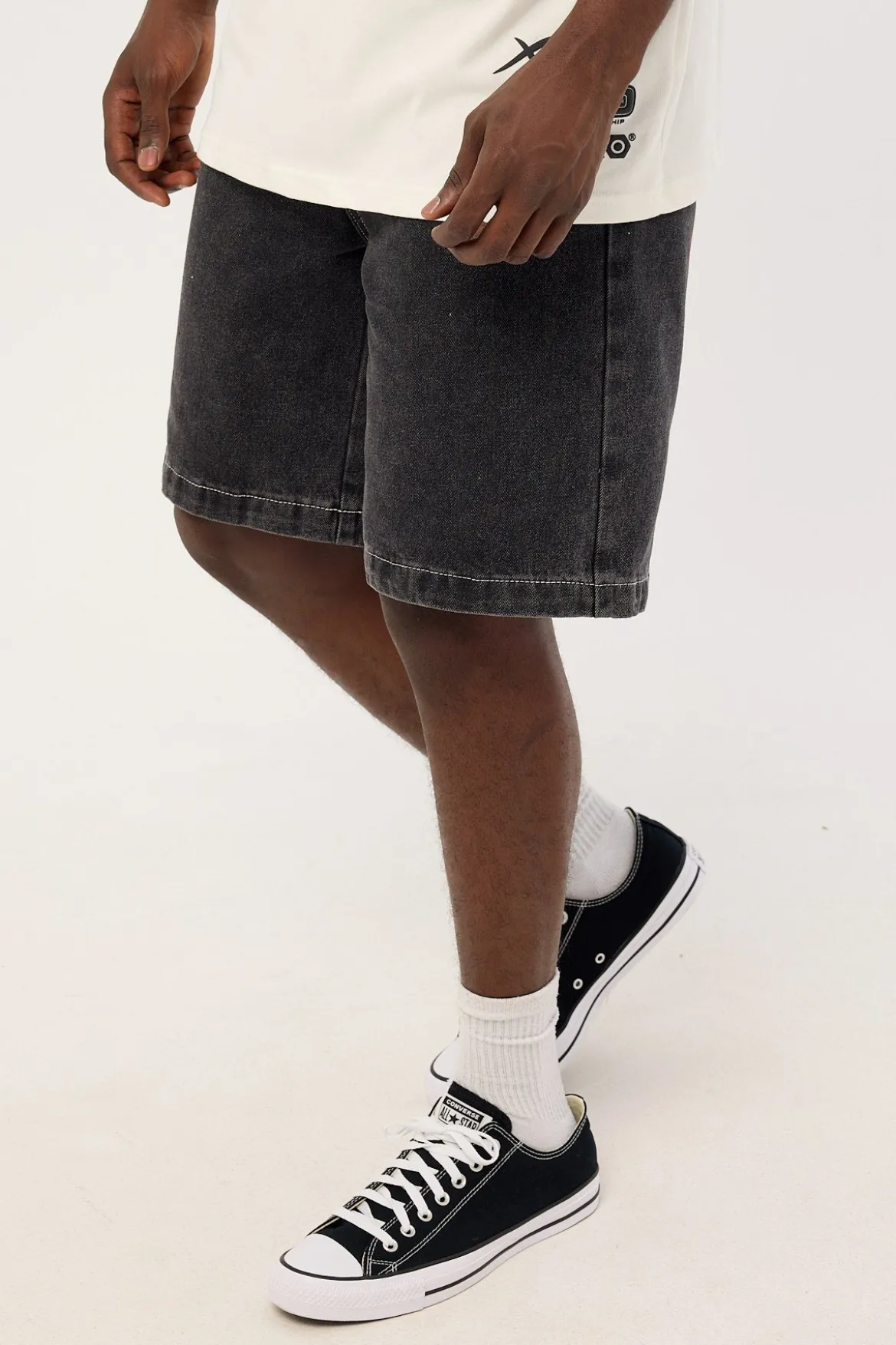 91 Star Bull Denim 91 Short Washed Black